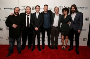 Aaron Gilbert, Keith Kjarval, Anton Yelchin, Zachary Sluser, Tom Drury, Alia Shawkat, & Benjamin Rogers at the 2015 Trib
