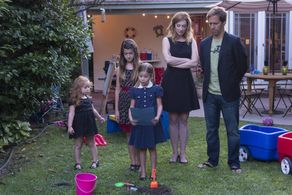 Nat Faxon, Judy Greer, Rachel Eggleston, Raevan Lee Hanan, and Skylar Gray in Married (2014)