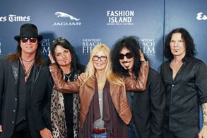 At the premiere of her film 