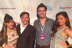 Leah Kreitz, Curtis Howard, Mark Ryan Anderson and Dana Kreitz at the NYMF Opening Night Event.