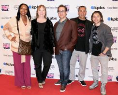 Marc Fusco, Malina Moye, Ryan Ochoa, Steve Weinberger, and Jane Hare at an event for The Samuel Project (2018)