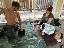 Michael Williams, Casey Heflin, and Levi Bradley in Payment Received