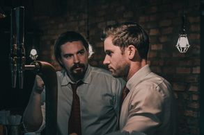 Production Still - Dino's Bar 'n' Kill with Ade Dimberline & Zak Henry