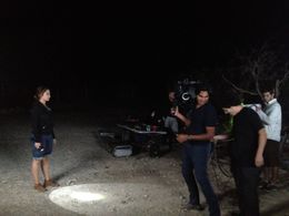 Night Shoot on set for Movie Entrapped