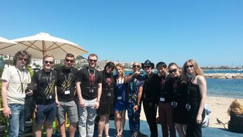 Bunny the Killer Thing and Anselm The Young Werewolf representing at Cannes Film Festival (2014)