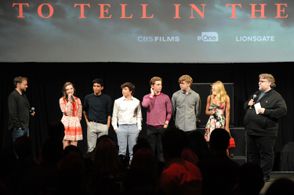 André Øvredal, Guillermo del Toro, Zoe Margaret Colletti, Gabriel Rush, Michael Garza, Austin Abrams, Austin Zajur, and 