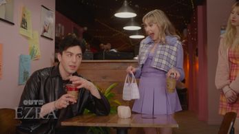 Luke Hutchie and Veronika Slowikowska in EZRA (2022)