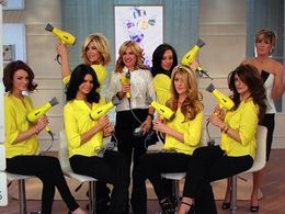 QVC Drybar demo (Far right)
