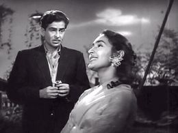 Raj Kapoor and Nutan in Anari (1959)