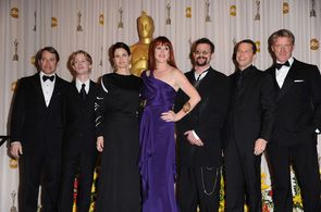 Matthew Broderick, Molly Ringwald, Macaulay Culkin, Judd Nelson, Ally Sheedy, Jon Cryer, and Anthony Michael Hall at an 