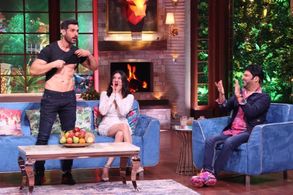 John Abraham, Divya Khosla Kumar, and Kapil Sharma in The Kapil Sharma Show: John Abraham and Divya Khosla Kumar (2021)