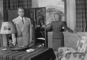 Guillermo Battaglia, Aída Luz, and Carlos Thompson in Los verdes paraísos (1947)