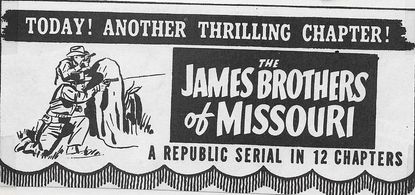 Robert Bice and Keith Richards in The James Brothers of Missouri (1949)