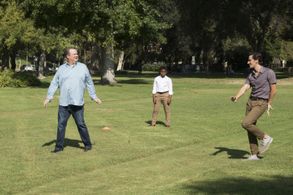 Eric Stonestreet, Christian Barillas, and Cedric Joe in Modern Family (2009)