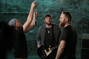 Quinn Callens, James Arthur, and Timon Birkhofer in James Arthur feat. Travis Barker: You (2019)