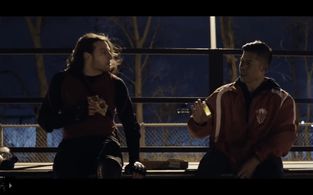 Casey and Keno. Movie still from “Casey Jones Overtime”