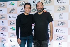 Paulo Machline and actor Marcos Veras. Filho Eterno, 2016.