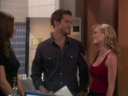 Oliver Hudson, Bianca Kajlich, and Mircea Monroe in Rules of Engagement (2007)
