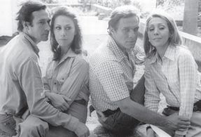 Jardel Filho, Paulo Goulart, Arlete Salles, and Dina Sfat in Verão Vermelho (1970)