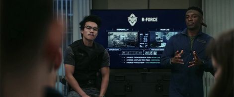 Alan Trong and Chibuikem Uche in The Tomorrow War