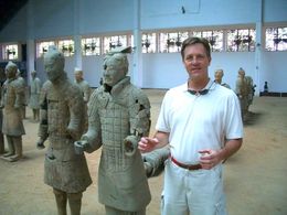 On location at Xi'an, China for History Channel 2006