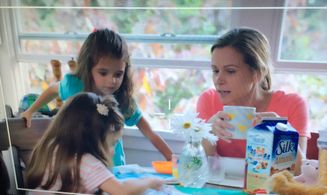 Silk Milk Commercial With my daughters , Christine Allocca , Linden Carreon & Olivia Carreon