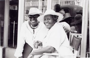 Director/Writer Tamika Miller and Irma P. Hall on Set - Gift for the Living