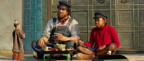 Henning Baum, Solomon Gordon, and Eden Gough in Jim Button and Luke the Engine Driver (2018)