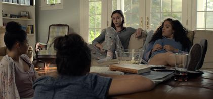 Alicia Crowder, Naomi Oliver, Olivia Nikkanen, and Kiara Pichardo in The Society (2019)