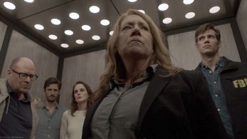 Still of John Behlmann, Ann Dowd, Michelle Dockey, Juan Diego Botto and Terry Kinney in Good Behavior