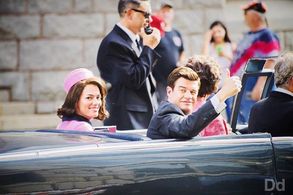 from a bystander between takes of during filming of 11/22/63 Hulu mini series