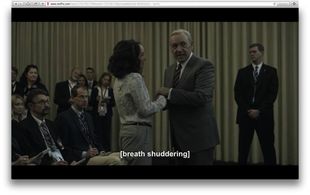 House of Cards, Season 4, as White House Press Corp Reporter (with Kevin Spacey)