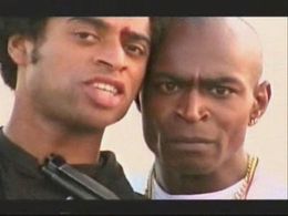 Mark Anthony Brighton and Karl Kollins in The Bill.