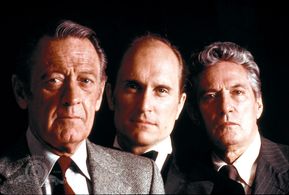 William Holden, Robert Duvall, and Peter Finch in Network (1976)
