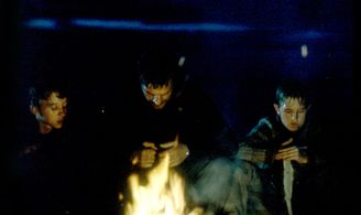 Konstantin Lavronenko, Ivan Dobronravov, and Vladimir Garin in The Return (2003)