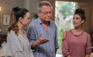 Shlomo Bar-Aba, Nelly Tagar, and Shani Cohen in HaNachala (2020)