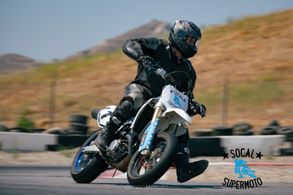 Yartet Harper at SoCal Supermoto on Adams Motorsports Park track.