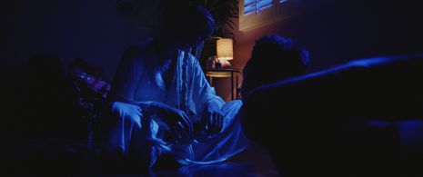 Anya Engel-Adams and Johnny Ray Gill in DVD & Chill (2020)