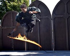 Jumping the Fire Whip