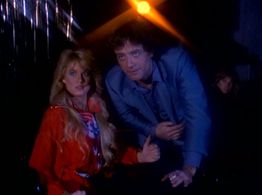 Terry Kiser and Lara Parker in Manimal (1983)