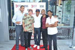 The Championship Rounds Go Burger event. M.D. Walton, Jared Brady, Derrex Brady, Michael Spady & CJ