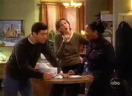 Joan Cusack, Kyle Chandler, and Kellie Shanygne Williams in What About Joan (2000)