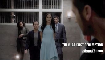 Kim Berrios Lin as Agent Noxon, with Famke Janssen