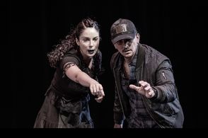 Leo Oliva and Hannia Guillen in Nilo Cruz's Kisses Through the Glass