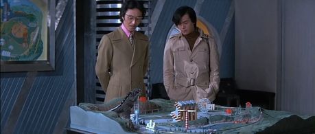 Hiroshi Ishikawa and Toshiaki Nishizawa in Godzilla vs. Gigan (1972)