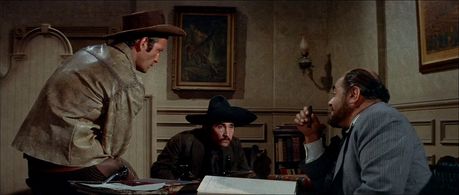 Rodolfo Acosta, Ken Clark, and Robert Middleton in The Proud Ones (1956)