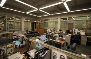 Sets built for the show Unsolved directed by Anthony Hemingway