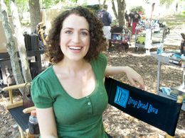 Tenaya Cleveland on set of Drop Dead Diva (2012).