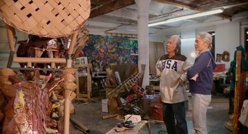 Ushio Shinohara and Noriko Shinohara in Cutie and the Boxer (2013)