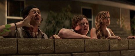 Logan Miller, Sarah Dumont, and Joey Morgan in Scouts Guide to the Zombie Apocalypse (2015)